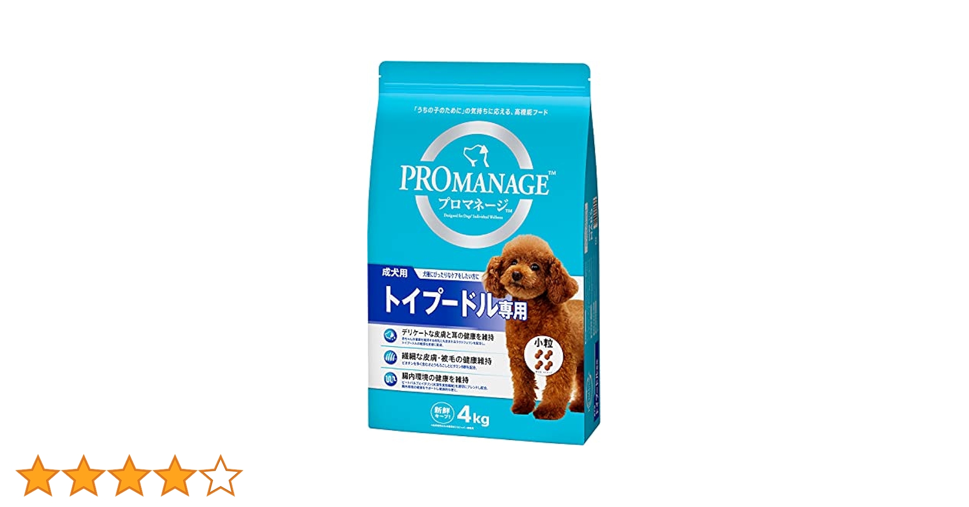 ⭐︎大特価⭐︎プロマネージ 成犬用 トイプードル専用 小粒 4ｋｇ×２袋 プロマネージ 成犬用 トイプードル専用 ( 4kg )/ ドッグフード